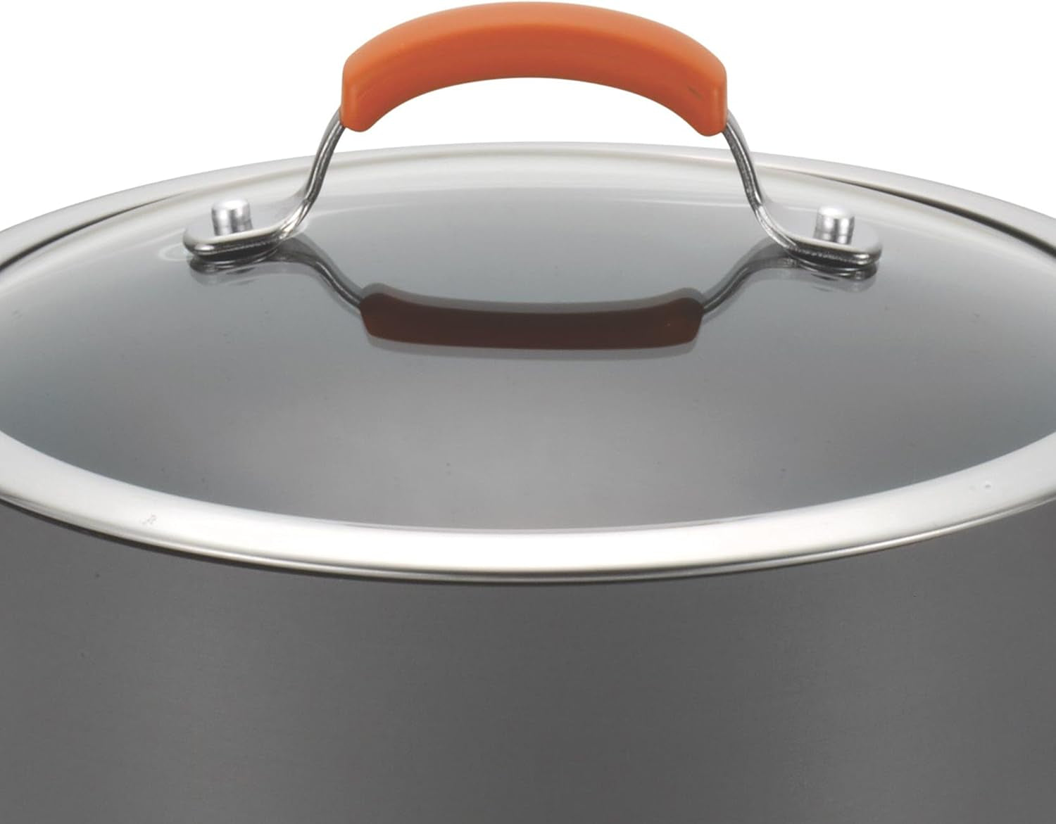brights-hard-anodized-aluminum-nonstick-cookware-set-with-glass-lids-10-piece-pot-and-pan-set-gray-with-orange-handles