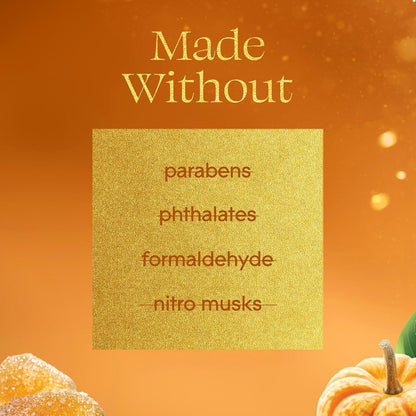 3-Wick Scented Candle Jar, Pumpkin & Ginger, Air Freshener Infused with Essential Oils, 6.8 Oz, 3 Count4