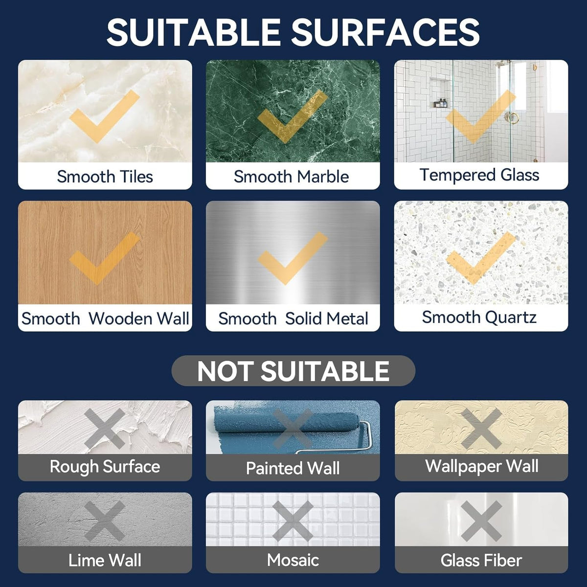 9-pack-shower-caddy-adhesive-replacement-transparent-shower-adhesive-strips-no-drilling-hooks-for-bath-storage-shelves-kitchen-racks-basket-soap-holder