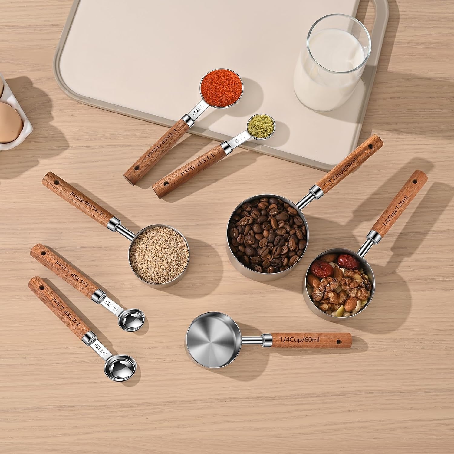 wooden-handle-measuring-cups-spoons-set-8-piece-stainless-steel-stackable-rustic-farmhouse-kitchen-gadgets-non-toxic-dishwasher-safe-gift-for-bakers-new-homeowners