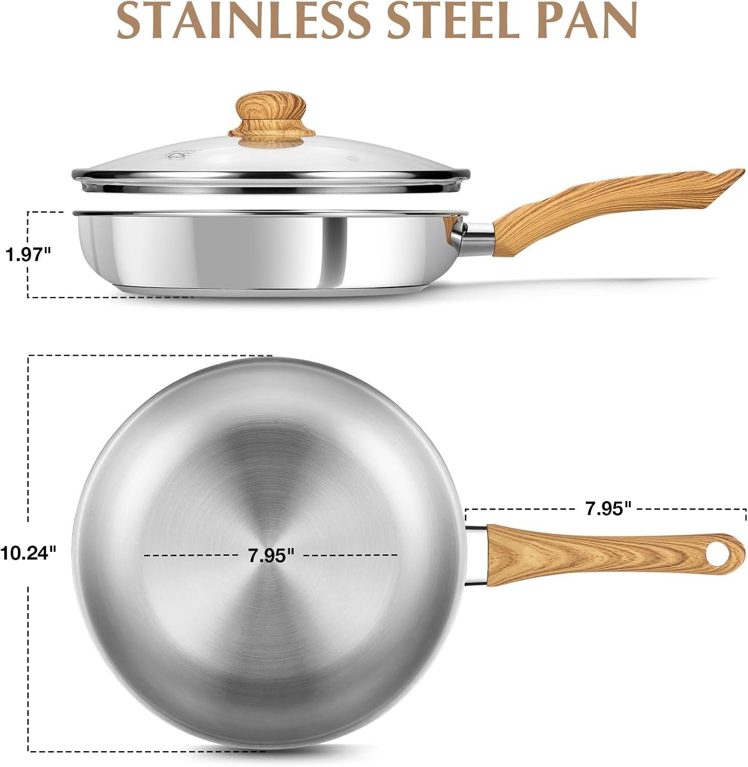 stainless-steel-pan-10-inch-tri-ply-bottom-stainless-steel-frying-pan-with-heat-resistant-bakelite-handle-10-inch-skillet-with-lid-for-cooking-induction-compatible-steel-pan