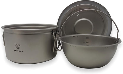 2000Ml Titanium Rice Cooker Pot with Locking Lid 67 Fl Oz, Grade 1 No Coating Pfas-Free, Inner Pot with Measurement Marks, Ultralight 589G Camping Cookware for Backpacking Home Kitchen3