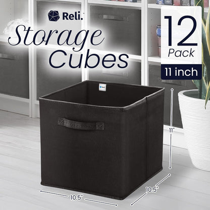 11 Inch Cube Storage Bins (12 Pack) | Cube Organizer Bins2