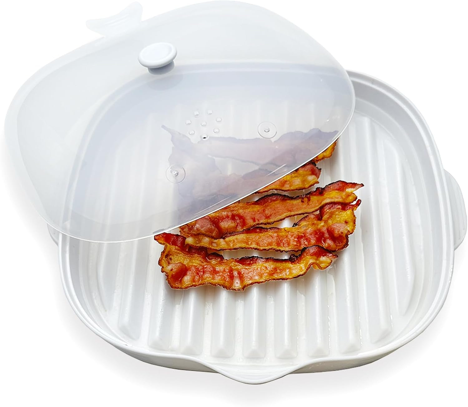 microwave-bacon-cooker-tray-splatter-lid-1-silicone-mat-bacon-grill-bpa-free-make-crispy-in-minutes-microwave-bacon-maker-length-9inch