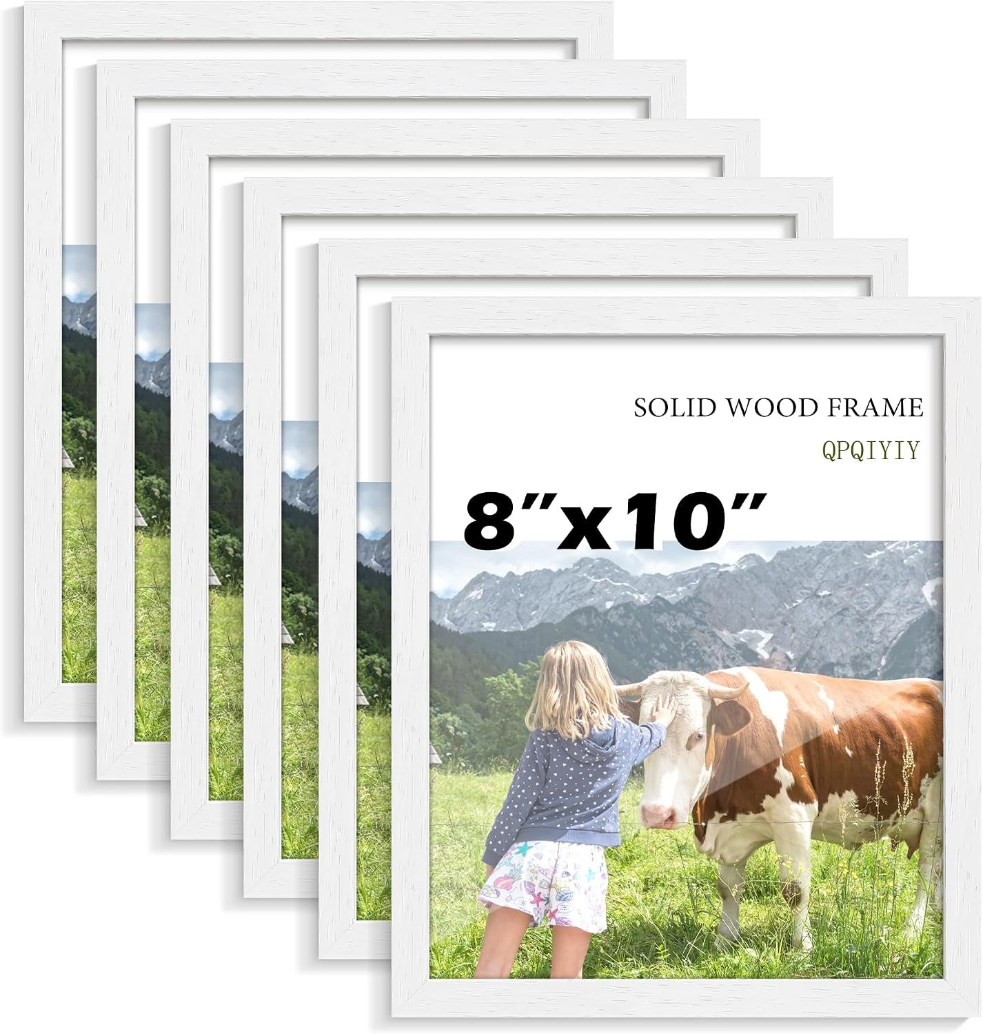 8x10-picture-frame-set-of-6-solid-wood-photo-frames-white