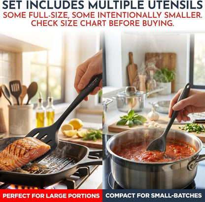 25 Pcs Silicone Cooking Utensils Set - Non-Stick Silicone Kitchen Utensils2