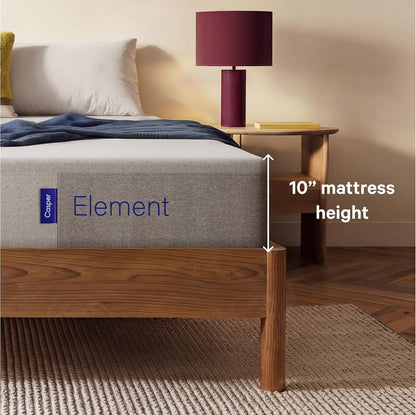 Casper Sleep Element King Mattress - Medium Feel - Motion Isolation - Breathable, Cooling Memory Foam - 100-Night Trial - Certipur-Us2