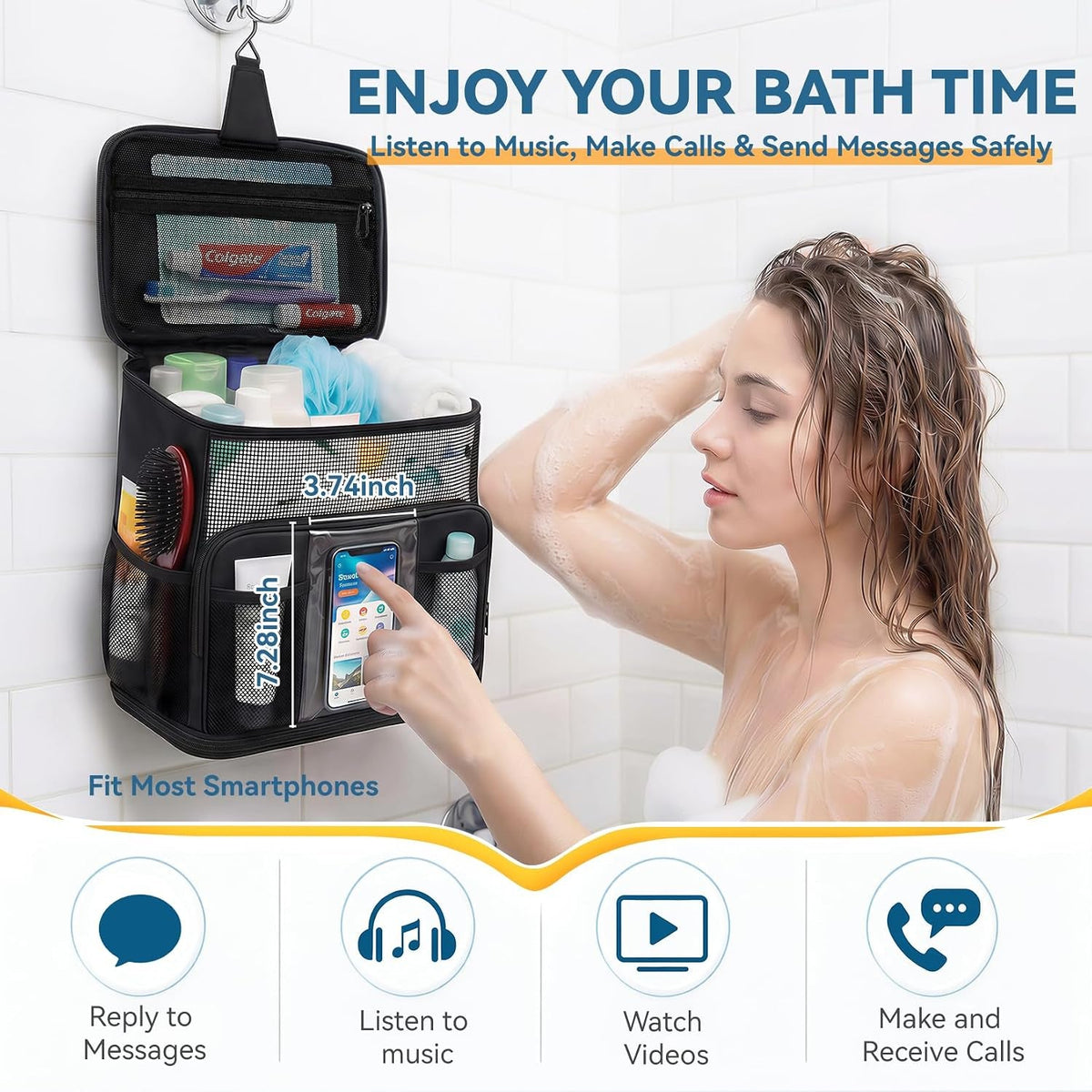 shower-caddy-portable-for-college-dorm-hanging-travel-toiletry-bag-with-phone-pocket-waterproof-bottom-cover-quick-dry-mesh-shower-bag-dorm-room-essentials-for-guys-girls-cruise-essentials-2026