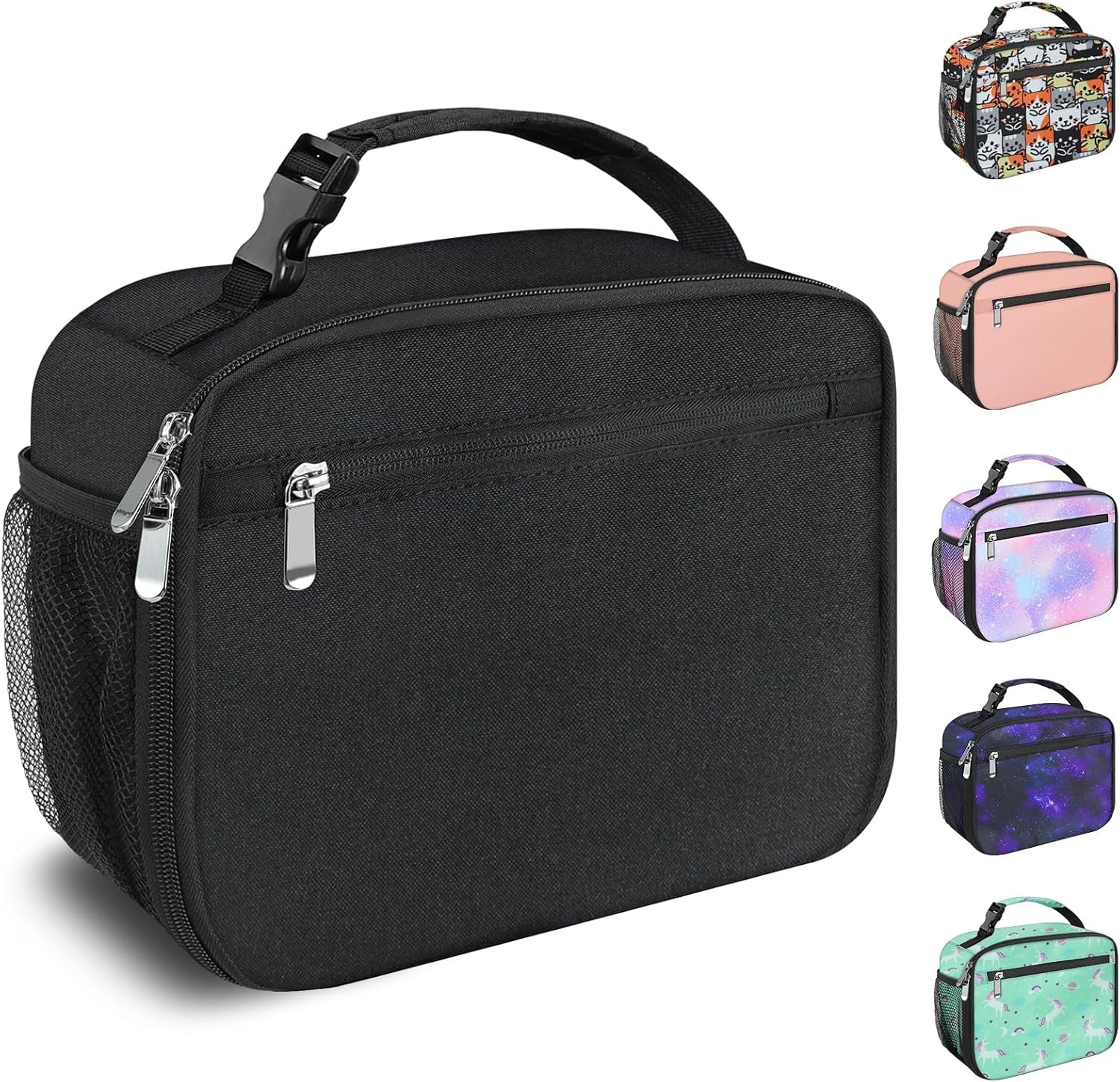 kids-lunch-box-for-boys-girls-lunch-bag-insulated-durable-lunchbox-children-lunch-tote-bag-for-school-black