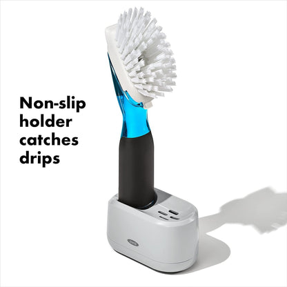OXO Good Grips Soap Dispensing Dish Brush Storage Set5