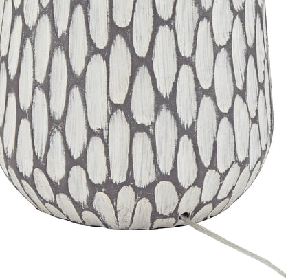 Philip 28 1/4" Tall Table Lamps Set of 2 Gray Wash Cottage Coastal Modern | White Living Room Bedroom House Bedside Nightstand Home Office Family Tapered Drum Shade8