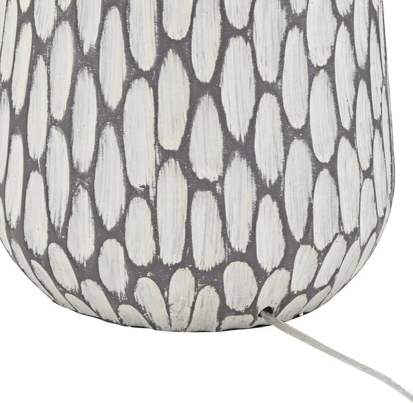 Philip 28 1/4" Tall Table Lamps Set of 2 Gray Wash Cottage Coastal Modern | White Living Room Bedroom House Bedside Nightstand Home Office Family Tapered Drum Shade8