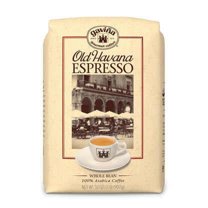 Old Havana Espresso Whole Bean Coffee, Medium-Dark Roast, 32 OZ Bag | Ideal for Espresso Machine, French Press & Drip Coffee Maker, 100% Arabica, Whole Bean for Fresh Grinding and Preferred Brew1
