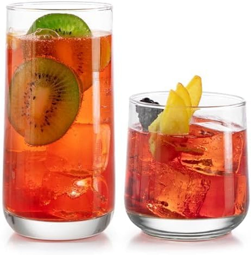 ascent-tumbler-rocks-drinking-glasses-set-of-16-clear-glass-cups-16-25-oz-12-25-oz-capacities-glasses-for-water-juice-cocktails-and-more-with-curved-design-and-dishwasher-safe-care