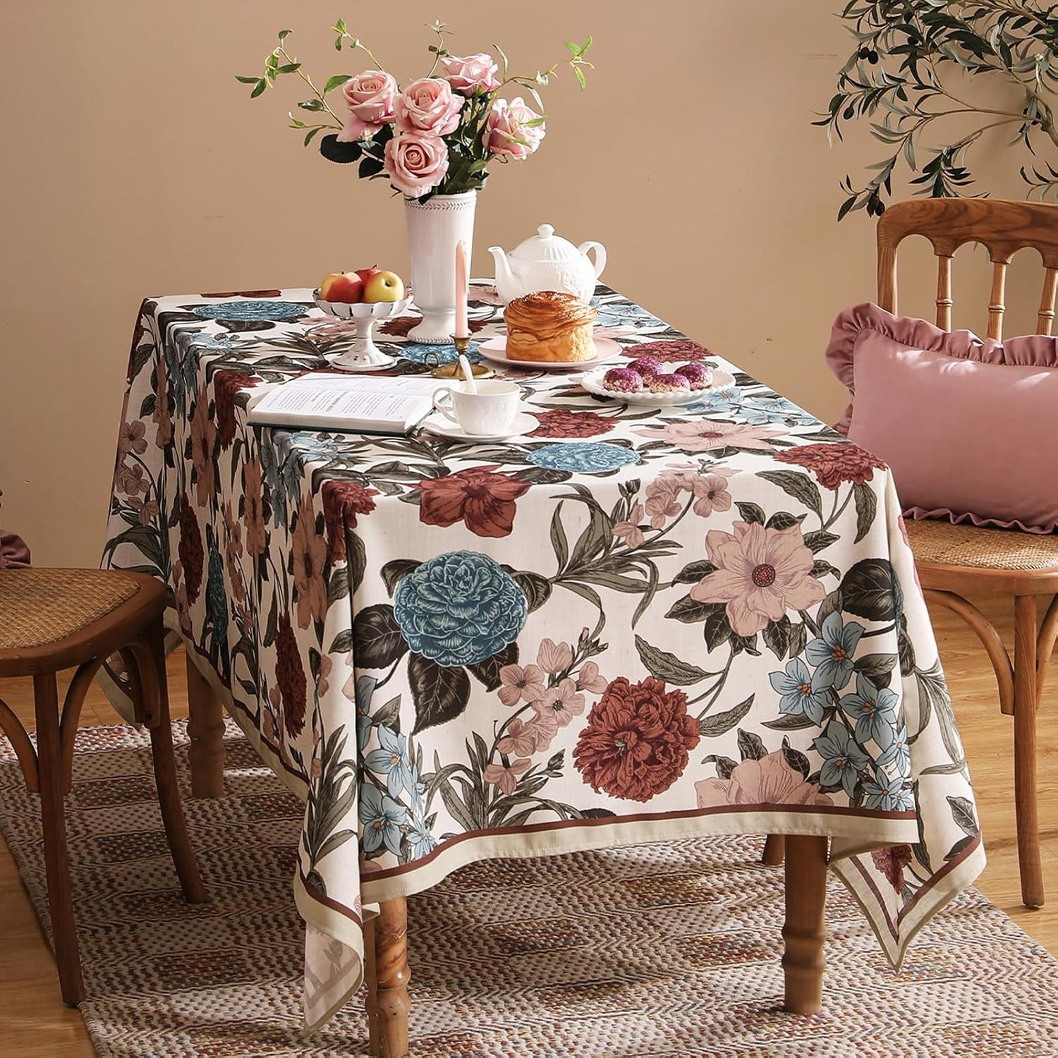 designer-rectangular-linen-tablecloth-118x67-burgundyred