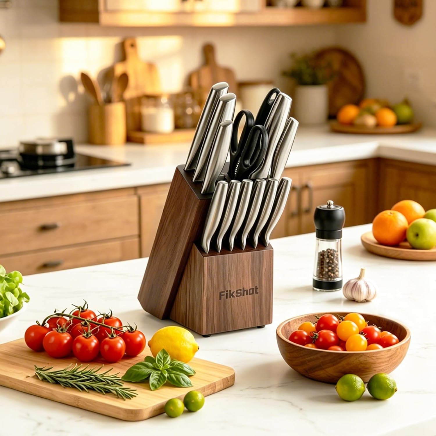 14-pieces-knife-block-set-german-stainless-steel-with-sharpener-razor-sharp-santoku-knives-fruit-kitchen-knives-rust-resistant-for-homecooks-bbq-prep-silver-walnut