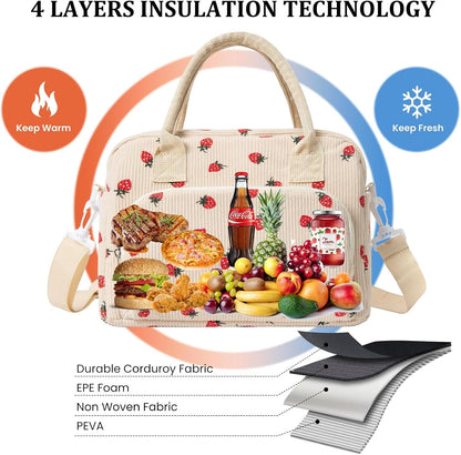 Insulated Lunch Bag for Women Men Large Reusable Lunch Box Adult Leakproof Portable Cooler Tote Bags for Work Picnic4