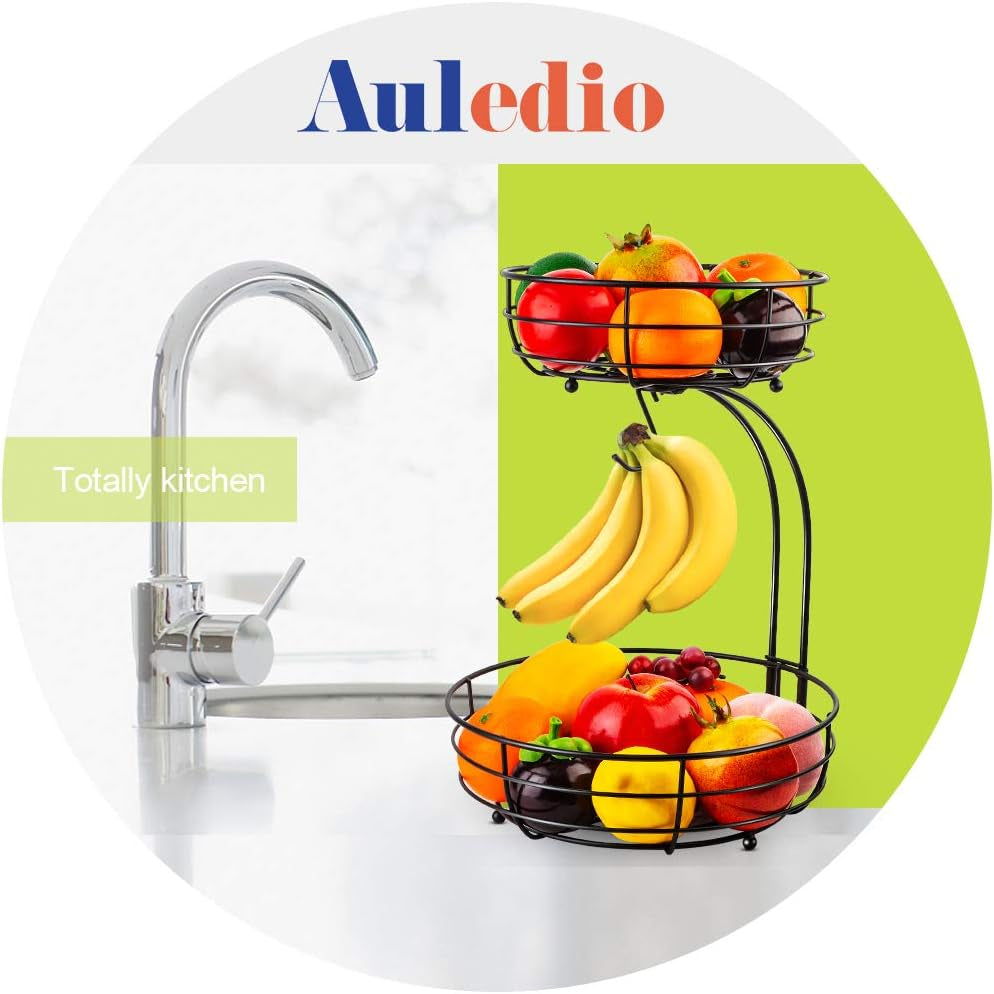 iron-2-tier-countertop-fruit-vegetables-basket-bowl-storage-with-banana-hanger-black-64-ounces