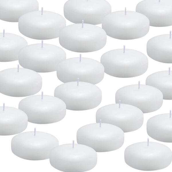 (Set of 36) Floating Candles, 3 Inch White Dripless Wax Burning Candles, for Weddings, Party, Special Occasions and Home Decorations1