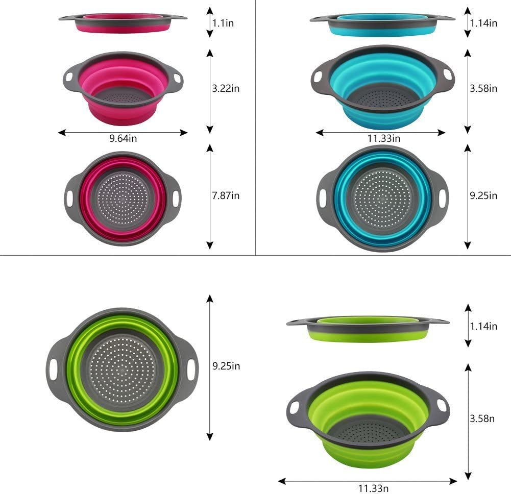 collapsible-colander-set-of-3-round-silicone-kitchen-strainer-set-2-pcs-4-quart-and-1-pcs-2-quart-perfect-for-draining-pasta-vegetable-and-fruit-green-blue-purple