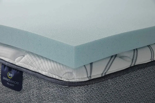 Thermagel Cooling, Pressure-Relieving Memory Foam Mattress Topper, 3 Inch, Full,Blue6