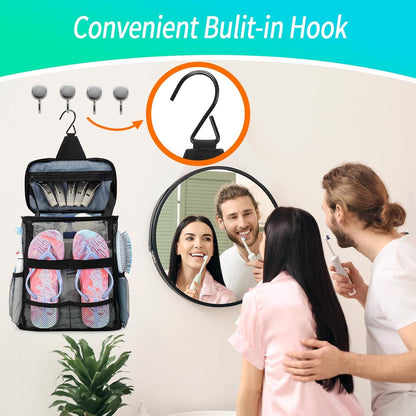 Dorm Room Essentials for Guys Girls, Quick Dry Mesh Shower Caddy Portable7
