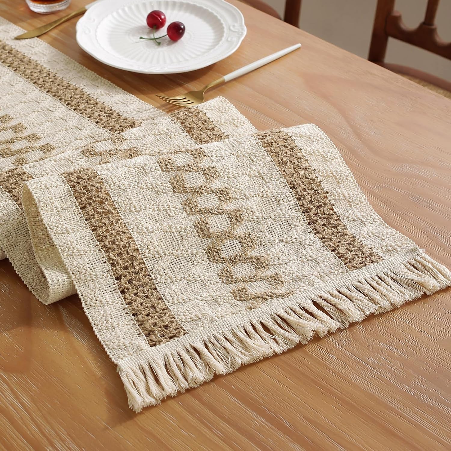 boho-summer-table-runner-with-tassels-12-x-72-inches-long-cream-brown-rustic-farmhouse-table-runner-with-tassels-for-home-kitchen-holiday-party-and-wedding-decor-runner