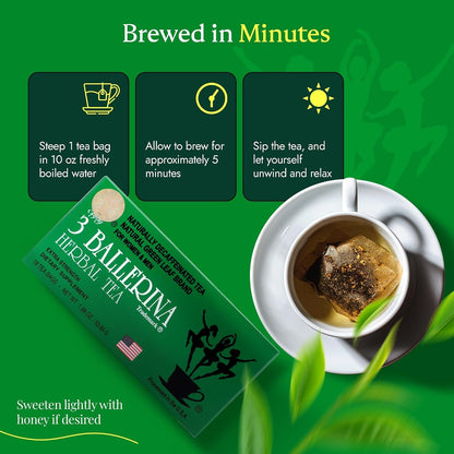 Tea Dieters Drink, Extra Strength, 18-Count Tea Bags | All-Natural & Caffeine-Free Ballerina Herbal Tea for Men & Women, Pack of 1 - Processed in the USA5