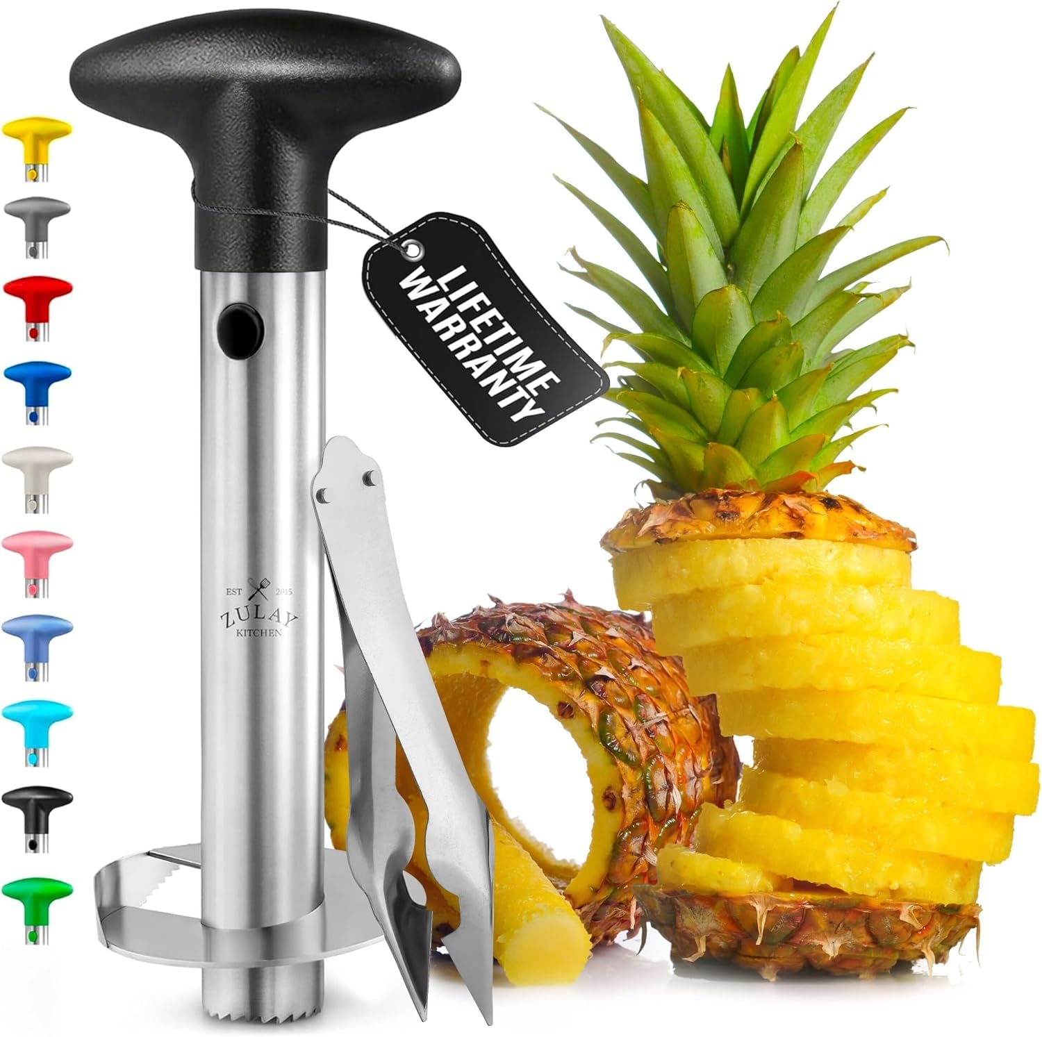 stainless-steel-pineapple-corer-slicer-heavy-duty-pineapple-cutter-eye-removal-tool-core-remover-tool-with-sharp-reinforced-blade-ergonomic-handle-black