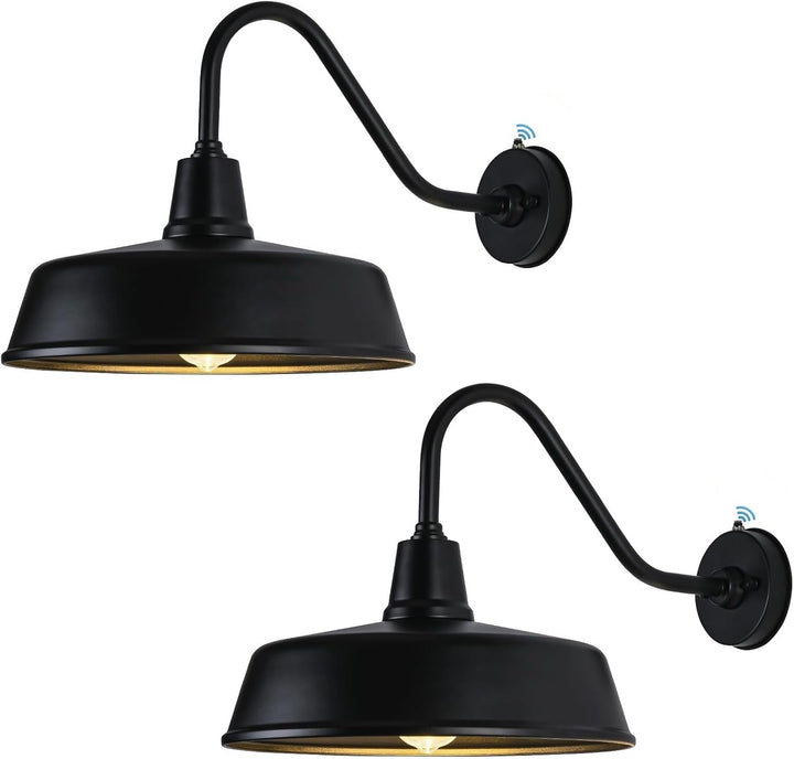 15 Inch Diameter Dusk to Dawn Barn Light Outdoor Gooseneck Lighting