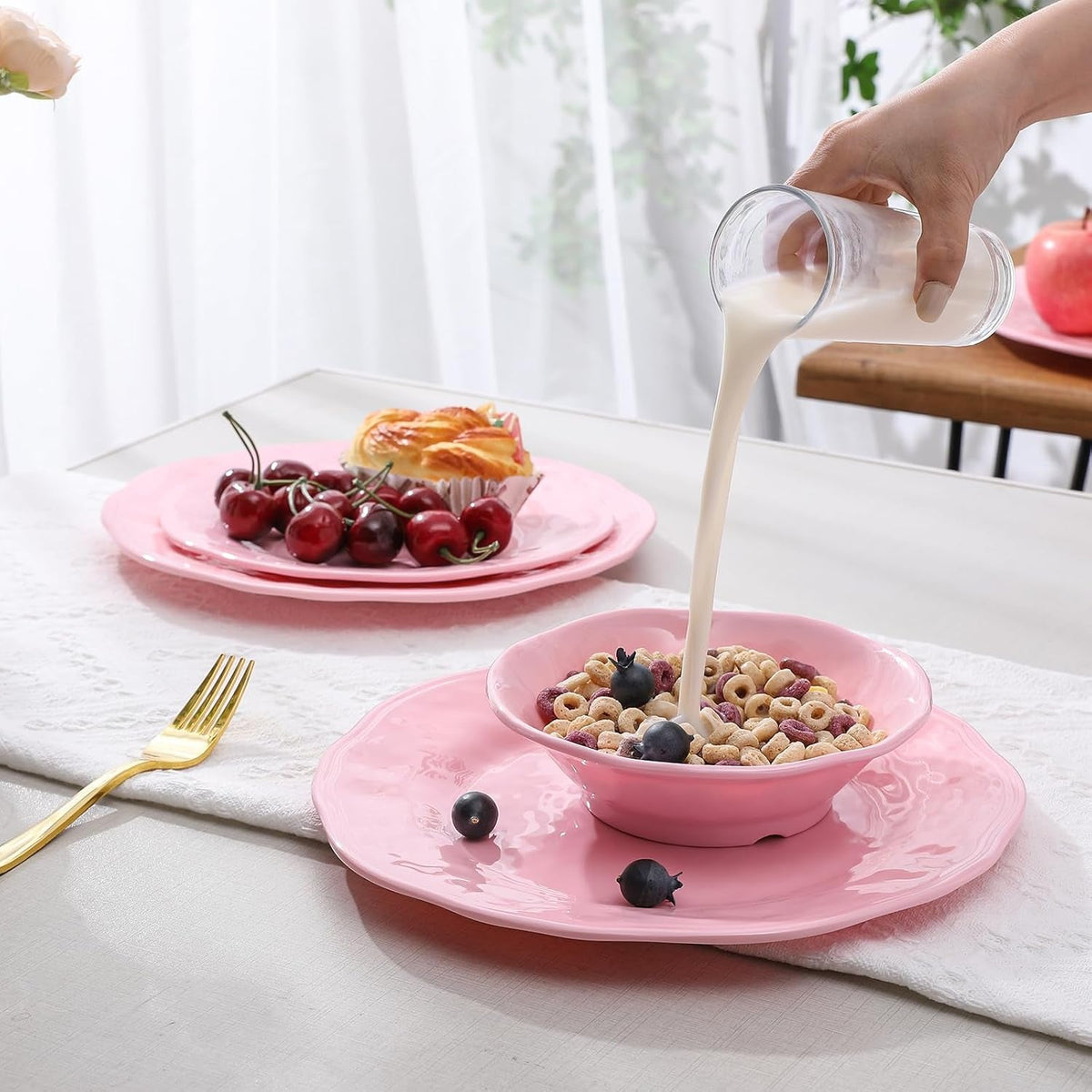 18-piece-pink-dinnerware-set-lightweight-kitchen-dining-plates-and-bowls-set-durable-melamine-dishes-set-of-6-unbreakable-rv-camping-dishes-dishwasher-safe