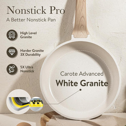 Pots and Pans Set, Nonstick Cookware Sets, 14Pcs | Induction Cooking, Ultra Durable, Easy to Clean, Even Heating, All-Stovetop Compatible, Pfoa-Free Kitchen Set8