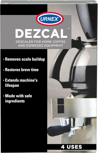 Descaling Powder Solution - 4 Uses - Activated Scale Remover for Use with Keurig 1.0/2.0, Home Coffee and Espresso Machines, Kettles, Garment Steamers1