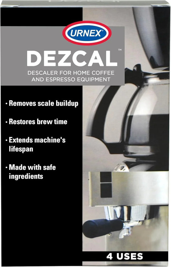 Descaling Powder Solution - 4 Uses - Activated Scale Remover for Use with Keurig 1.0/2.0, Home Coffee and Espresso Machines, Kettles, Garment Steamers1