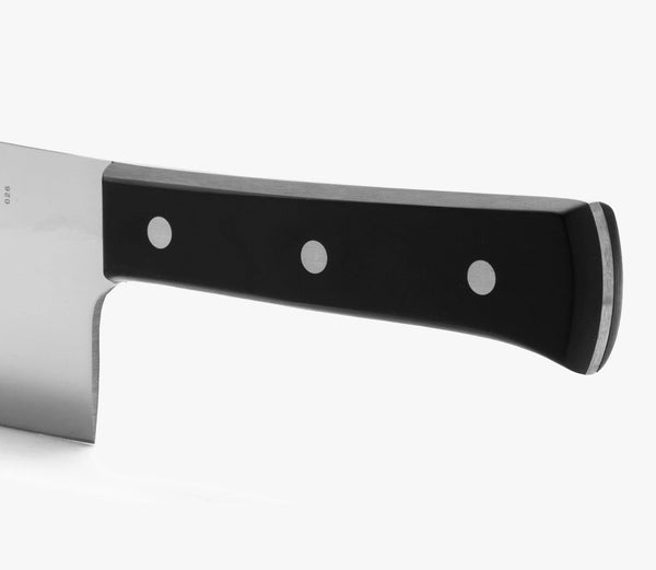 Cleaver Knife 6 Inch Nitrum Stainless Steel and 160 Mm Blade. 477 Gr. Professional Knife for Boning. Ergonomic Polyoxymethylene POM Handle. Series Universal. Color Black4