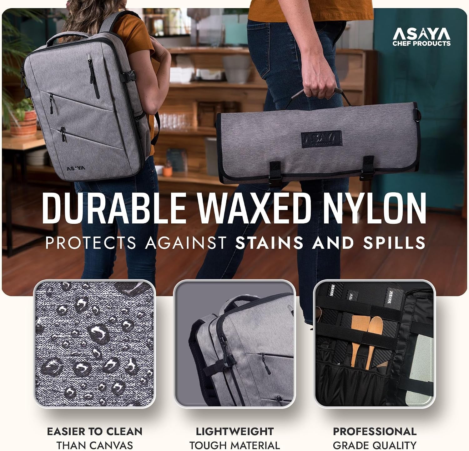 chef-knife-backpack-with-20-pocket-knife-roll-bag-over-30-storage-pockets-chef-bag-professional-backpack-for-chefs-and-culinary-students-knives-not-included-grey