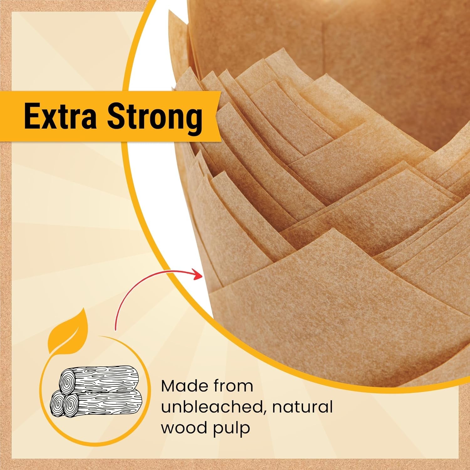 tulip-cupcake-liners-muffin-liners-for-baking-by-200pcs-of-parchment-paper-cups-wrappers-perfect-size-sturdy-greaseproof-easy-to-use-wedding-decor-natural-brown