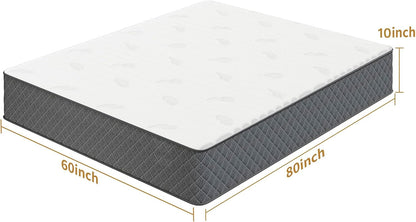 Queen Mattress 12 Inch, Hybrid Mattress Queen Size, Bed Matress in a Box, Pressure Relief & Fiberglass Free2