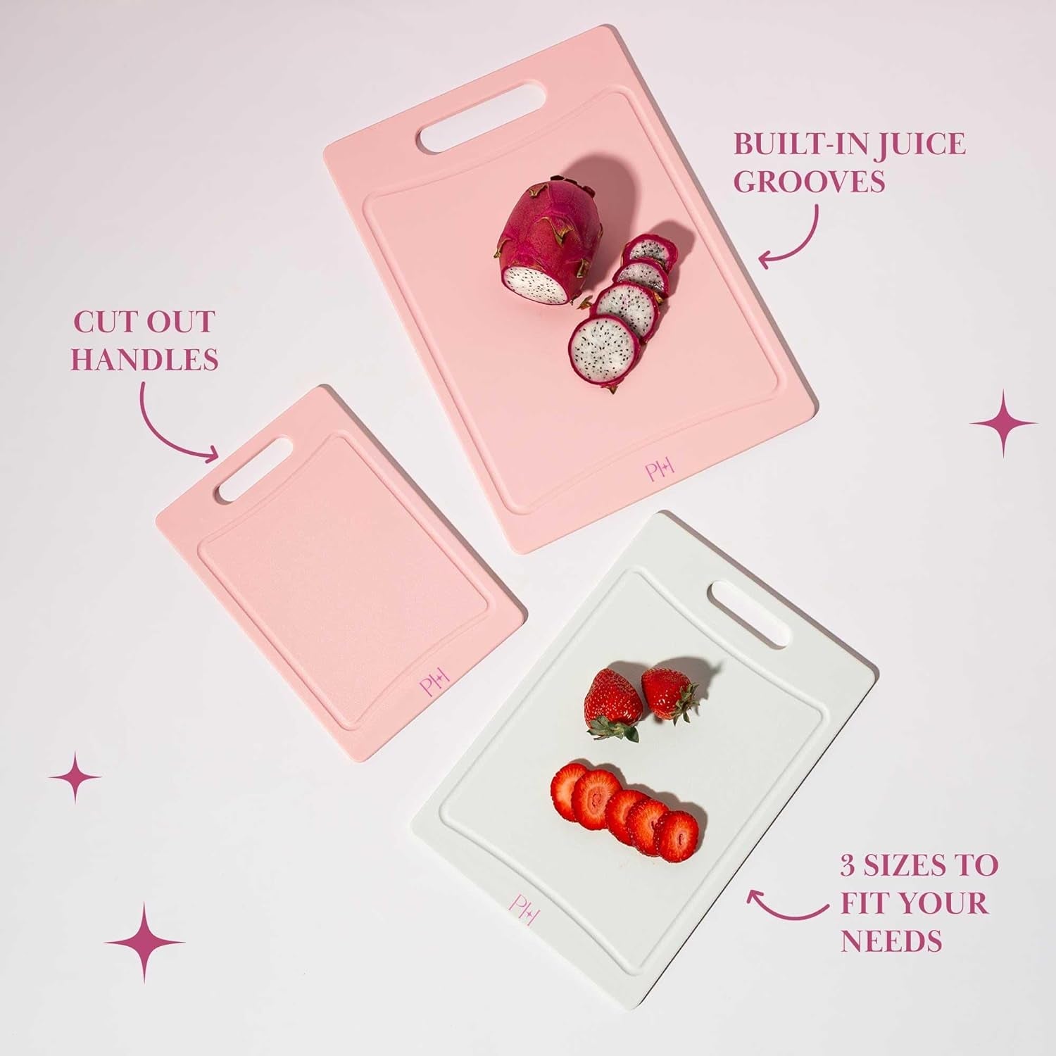 cutting-boards-for-kitchen-reversible-dual-sided-plastic-cutting-board-set-with-juice-grooves-easy-grip-handle-heavy-duty-and-made-without-bpa-dishwasher-safe-3-piece-pink-and-cream