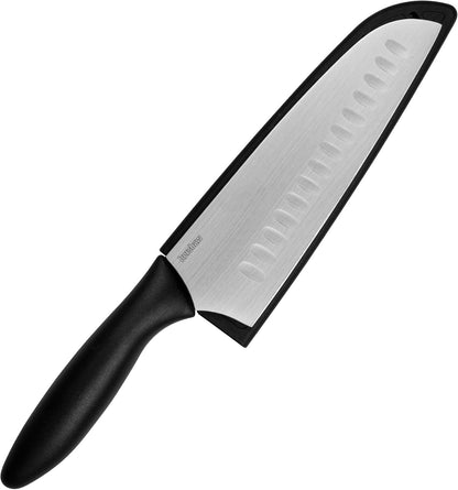 6.5” Santoku Knife, Black, 6.5 Inch Santoku Blade4