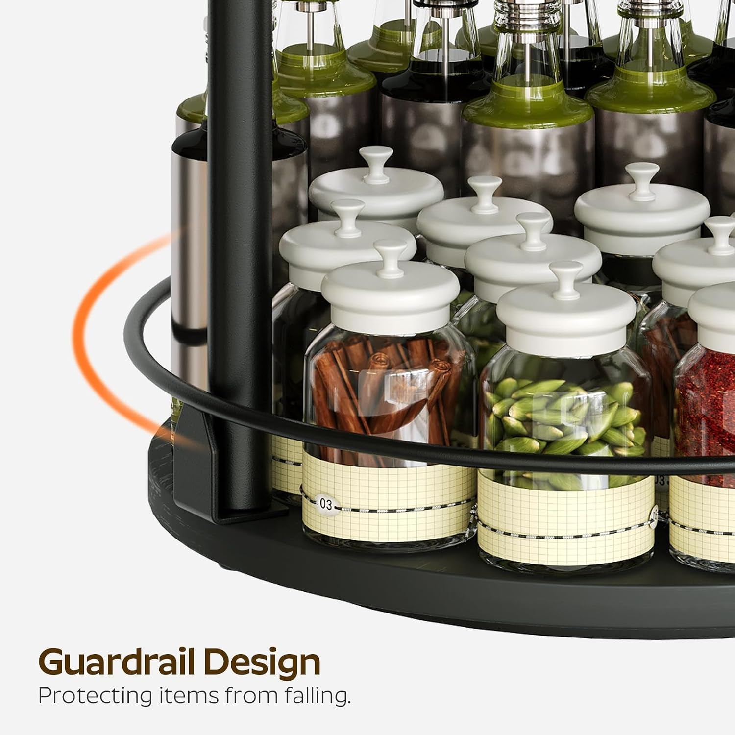 3-tier-lazy-susan-organizer-rotating-spice-rack-spinning-organizer-industrial-turntable-spice-rack-organizer-for-cabinet-kitchen-countertop-pantry-black-sr23bk