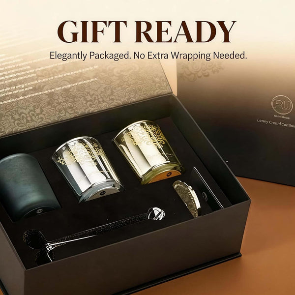 Luxury Candle Gift Set for Women, 3X7Oz, Trimmer & Snuffer Lid2
