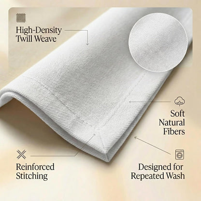 Cloth Napkins Set of 6 18X18 Inch 100% Cotton Dinner Napkin Washable Hotel Quality Reusable Kitchen & Table Linen for Fall Thanksgiving Family Dinners Weddings & Everyday Use - White7
