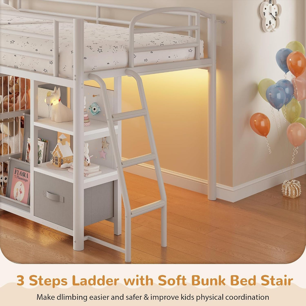 twin-low-loft-bed-kids-loft-bed-storage-drawers-led-lights-white-gray