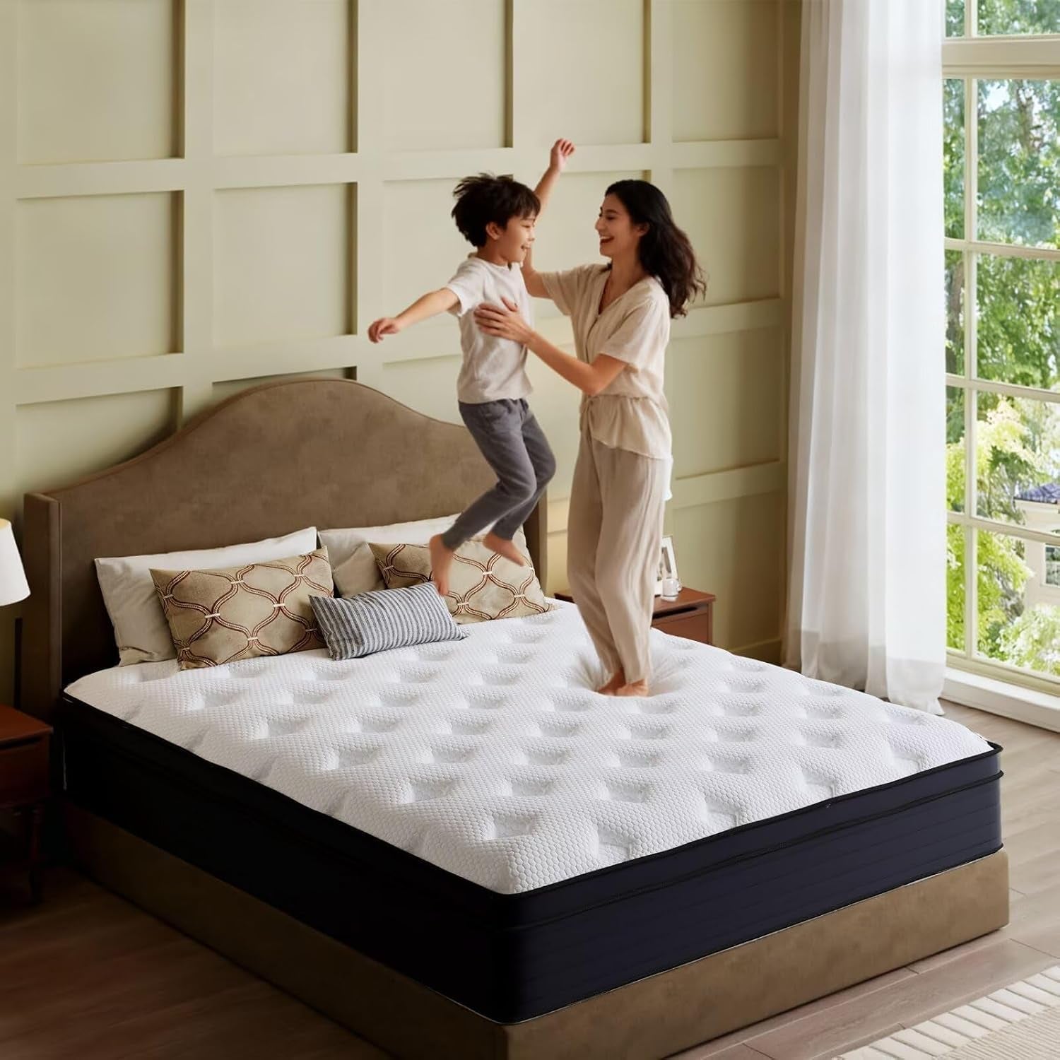 queen-mattress-14-inch-hybrid-memory-foam-mattress-in-a-box-cooling-gel-for-pressure-relief-back-pain-support-certipur-us-certified-medium-firm-bed-breathable-comfort-sleep