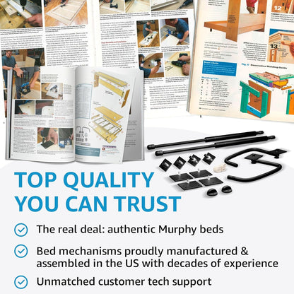 Full Size Deluxe Murphy Bed Kit, Vertical7