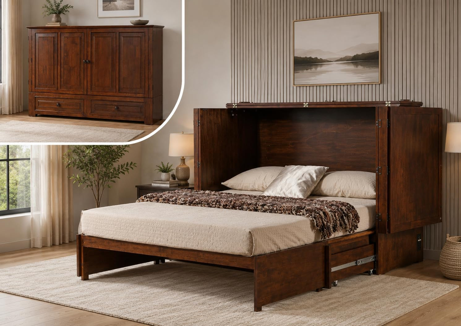 emurphybed-paradiseo-murphy-cabinet-chest-bed-with-charging-station-6-inch-queen-tobacco
