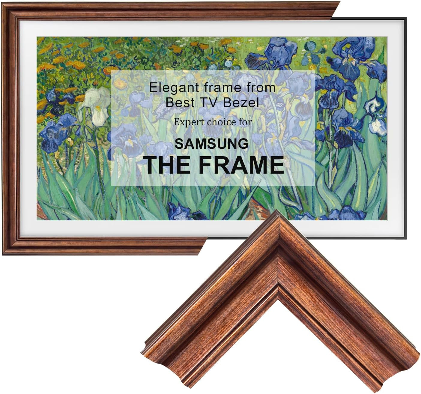 gilded-walnut-bezel-for-65-samsung-the-frame-tv-pro-2021-2026