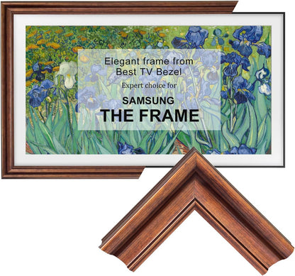 Gilded Walnut Bezel for 65" Samsung the Frame TV & Pro (2021-2026)1