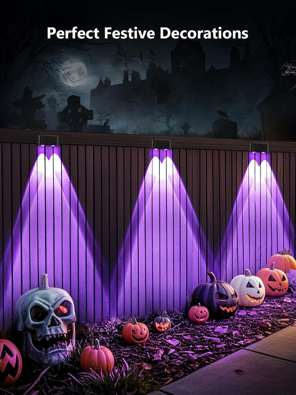 Smart Outdoor Halloween Fence Lights, 6 Lamps 32.8 Ft Deck Light2